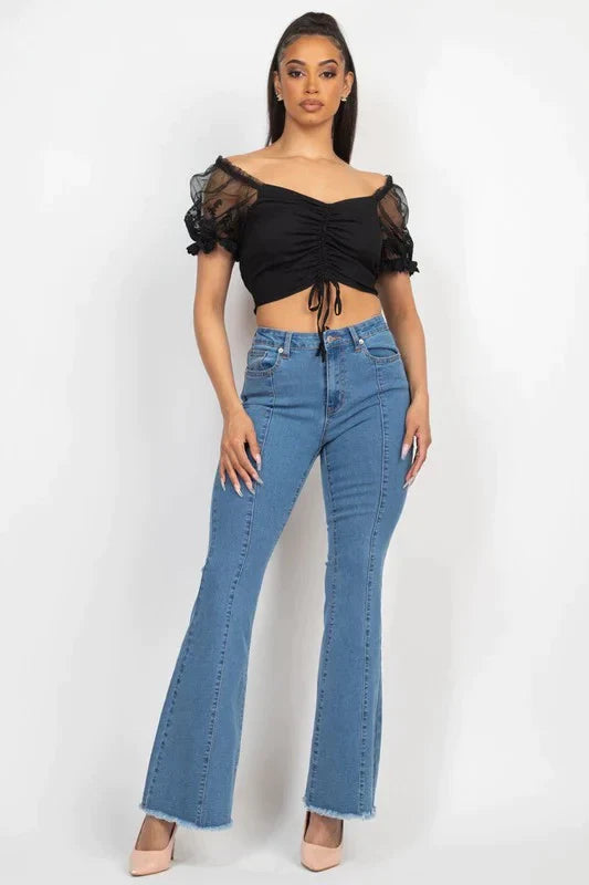 Model Denim jeans blue flared