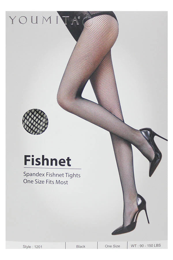 Small Gauge - Comfortable Fit, Supportive Design Fishnet Tights
