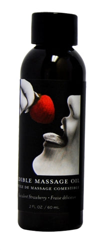 Edible Massage Oil - Strawberry - 2 fl oz