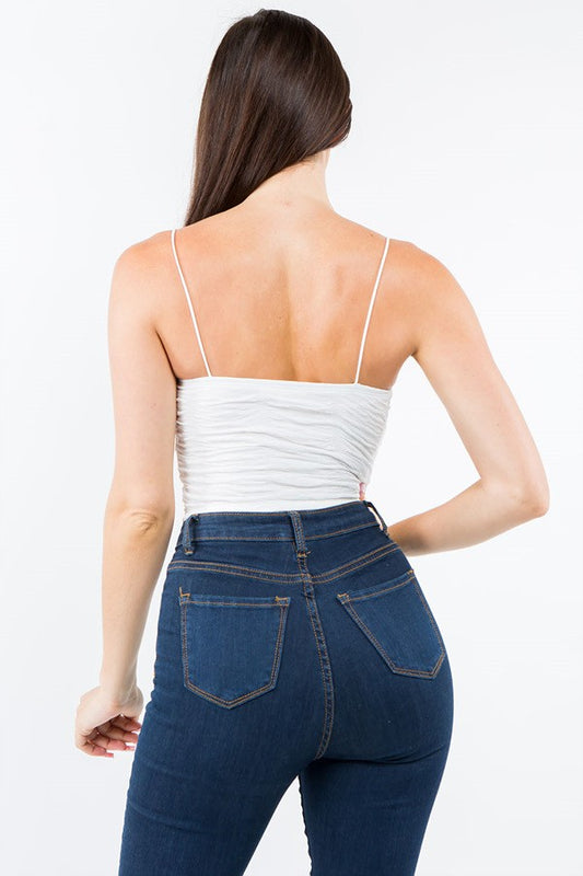 Ruched Detailed Crop Top