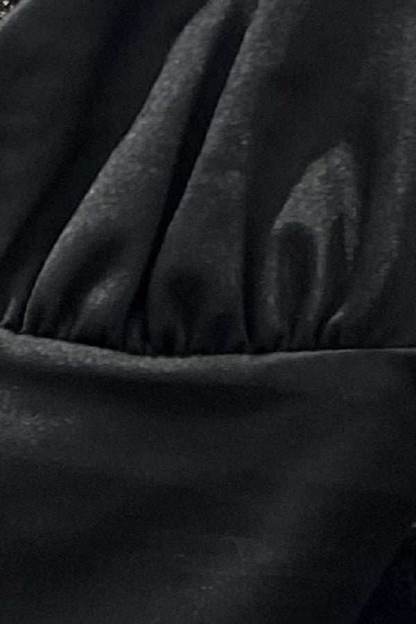 Solid Satin Crop Top