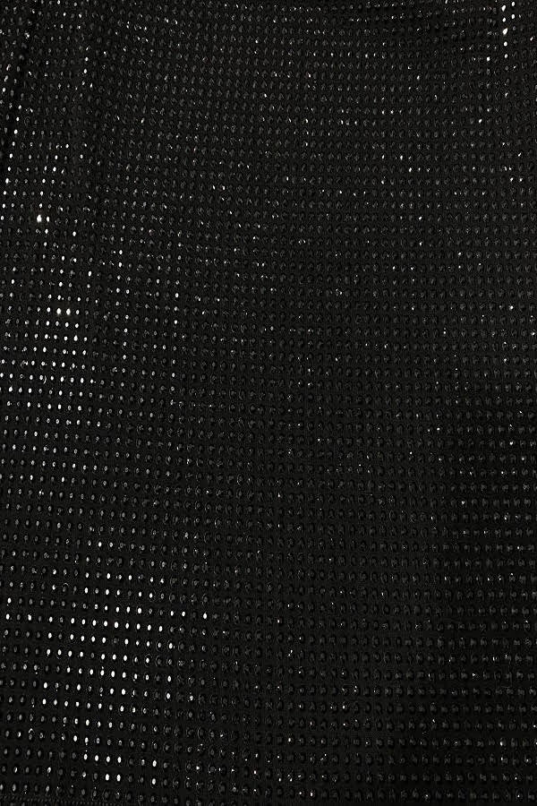 Rhinestone Studded Mini Skirt - Black