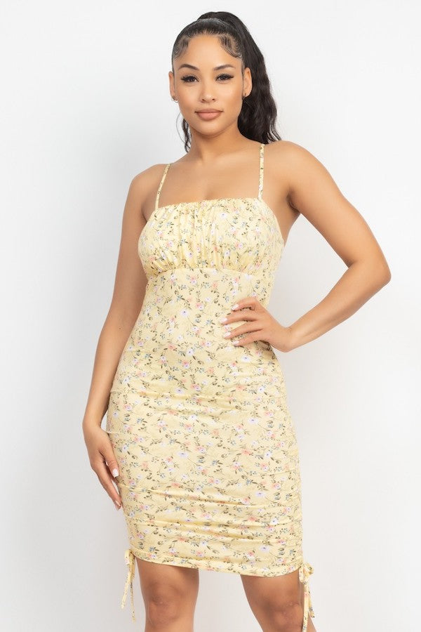 Blossom Beauty Ruched Cami Dress