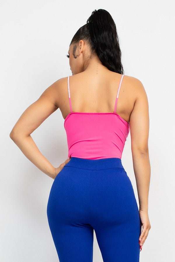 Love the Shine Bodysuit - Hot Pink