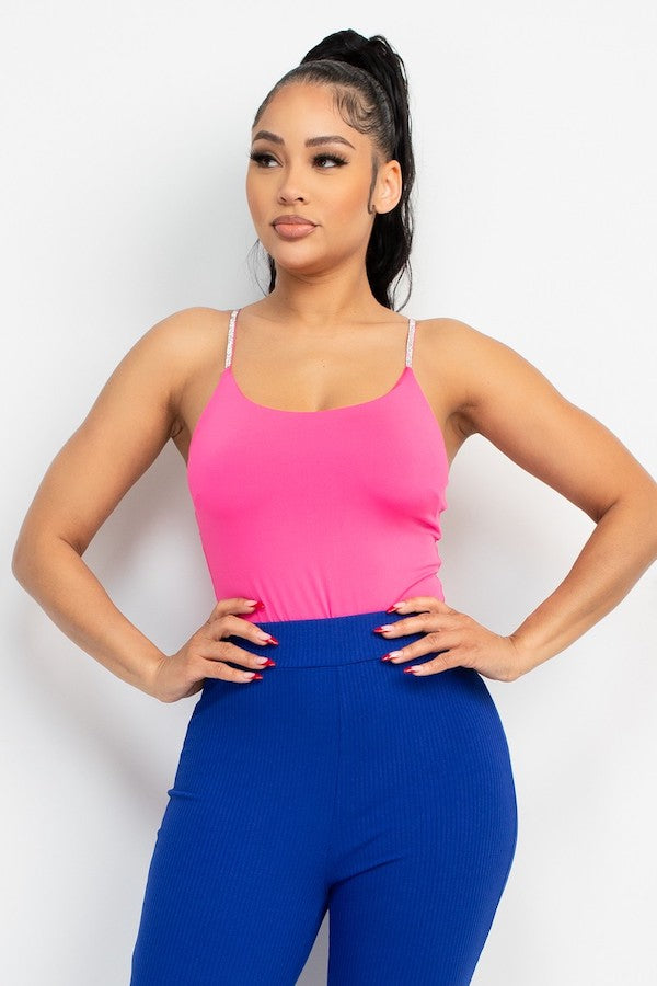 Love the Shine Bodysuit - Hot Pink