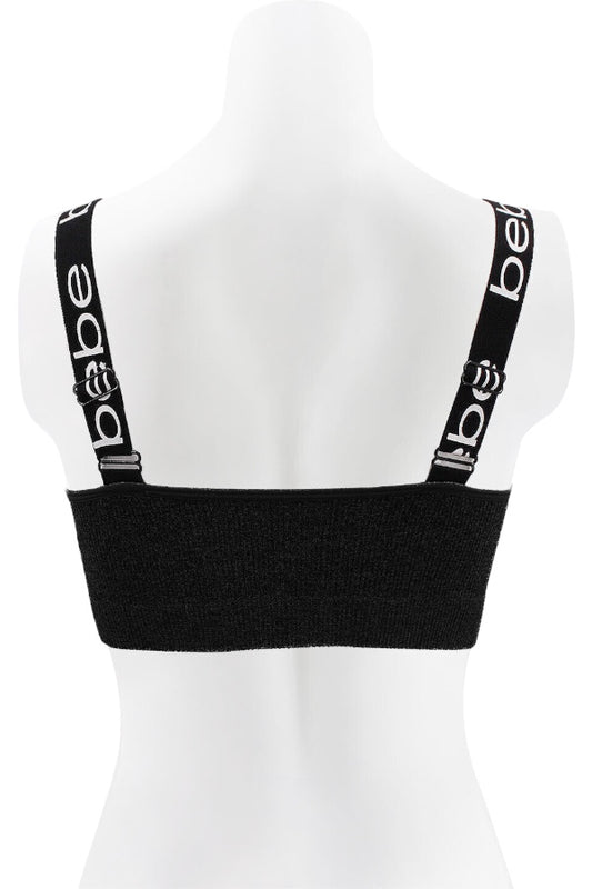 Logo Seamless Ribbed Sports Bra