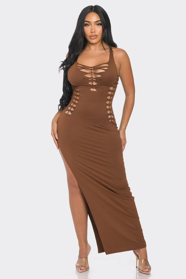 Soft Maxi Cut Out Dress