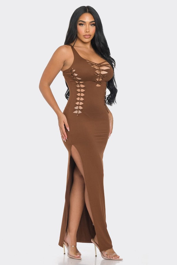 Soft Maxi Cut Out Dress