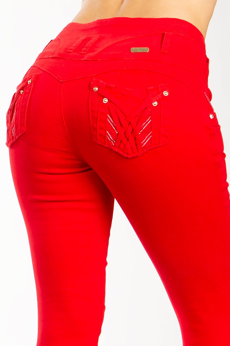 High Waist Push Up Jeans