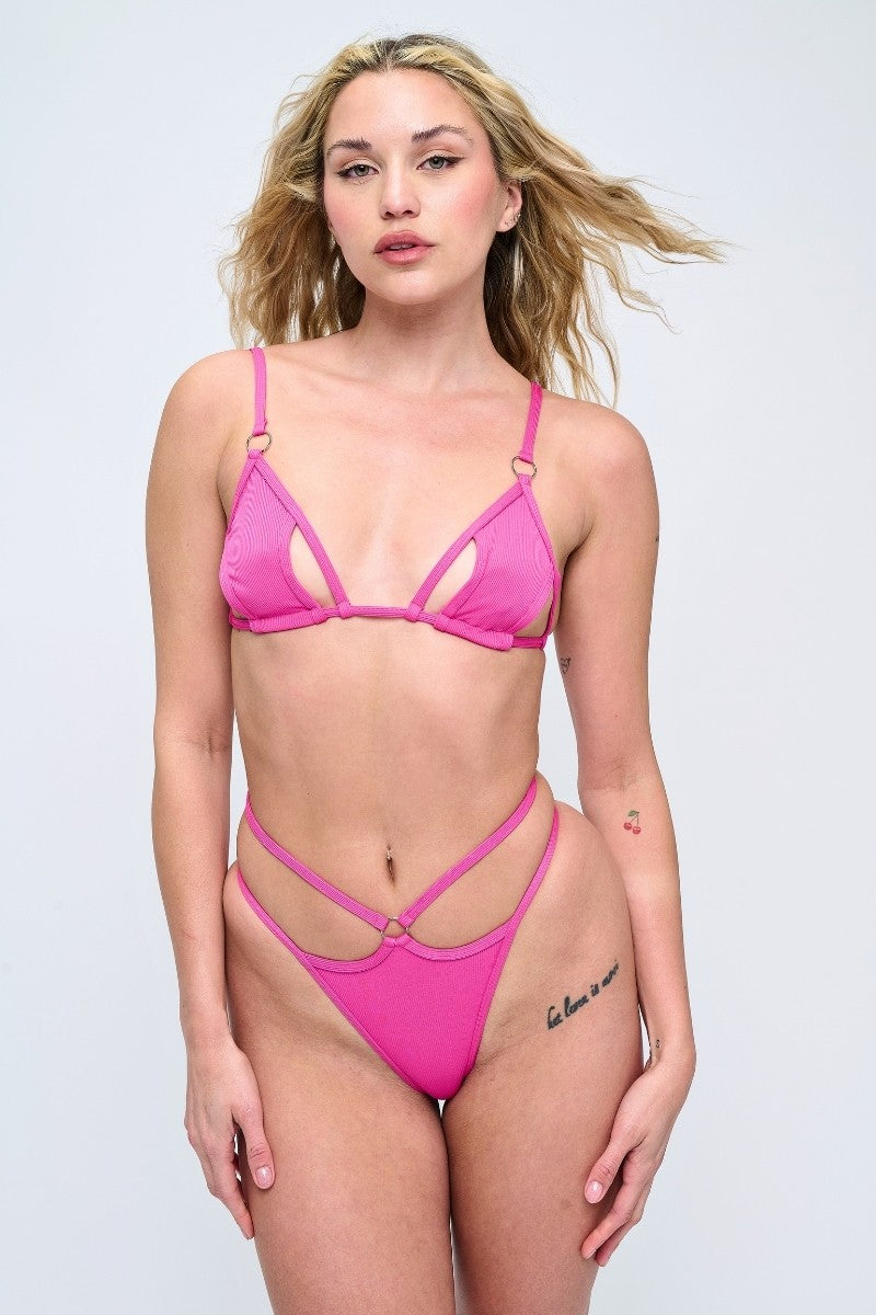 Vivid Cutout Bikini Set