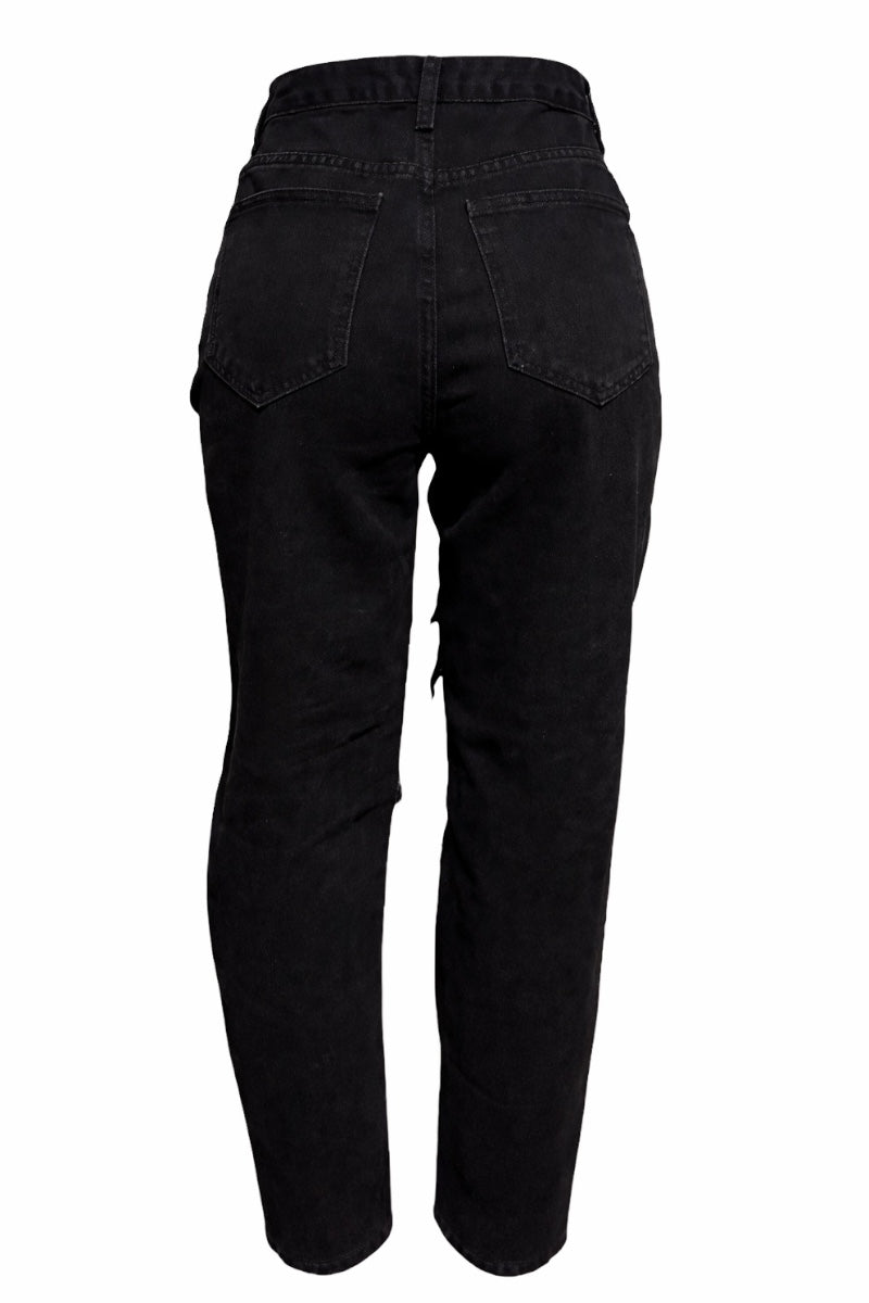 Black pants on a white background