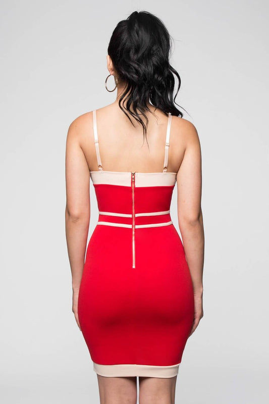 Techno Piping Sweetheart Dress