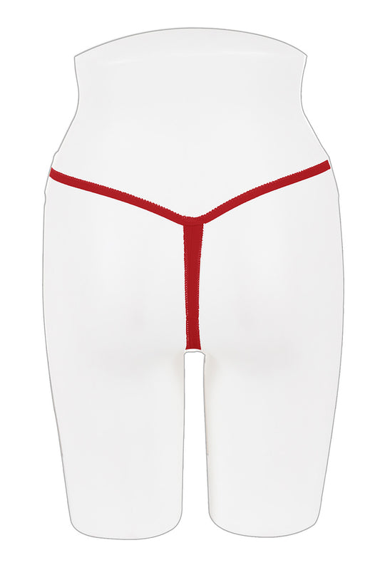 Butterfly Sequin Crotchless Thong