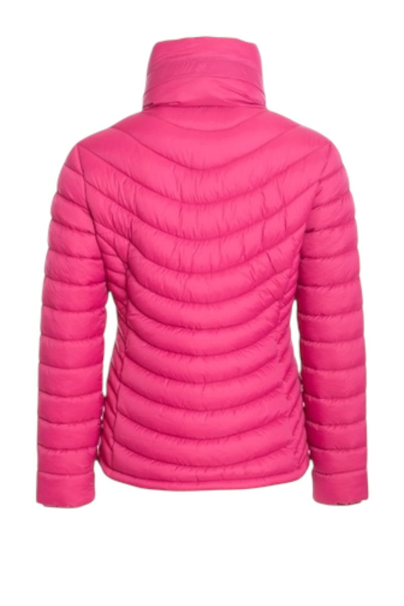 High Collar Puffer Faux Fur Lined Jacket