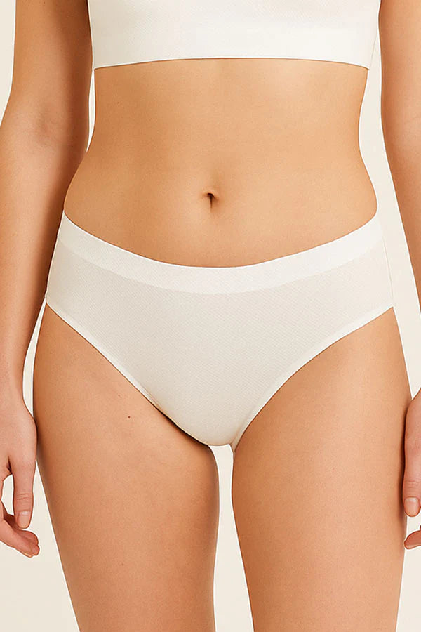 White underwear on a neutral background
