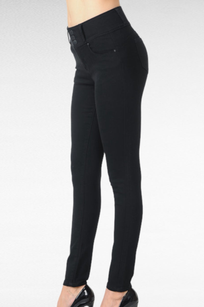 High-Rise Push-Up Super Comfy 3 Button Pants