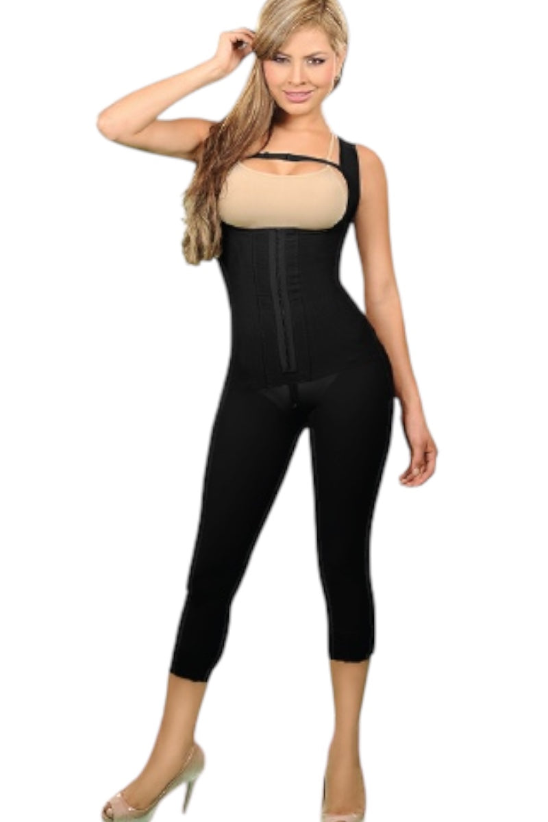 Classic Buttocks Enhancer Long Leg Body Shaper #2050 - Black