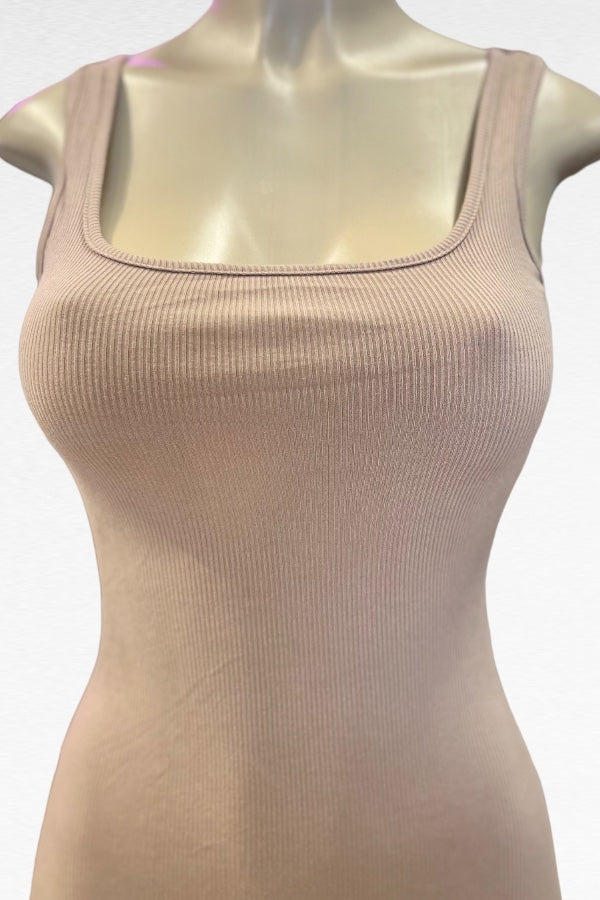 Ribbed Tank Midi Dress