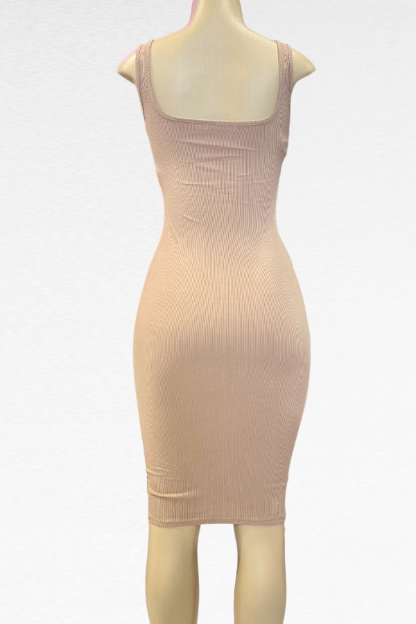 Ribbed Tank Midi Dress