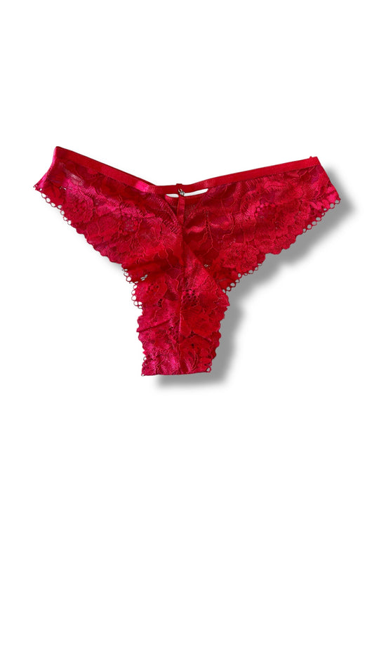 Diamond Detail Lace Thong Panty