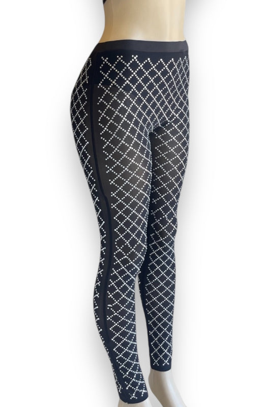 Embedded Rhinestone Pants