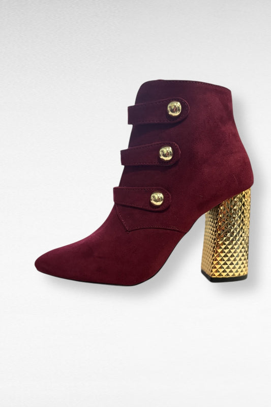 Faux Suede Ankle Boots