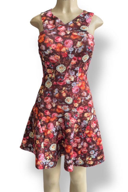 Fit and Flare Floral Mini Dress