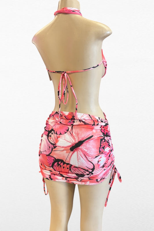 Mariposa Cutout Halter Dress