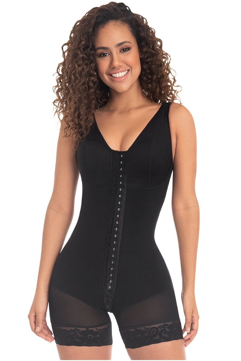 Mid Thigh Body Shaper / Powernet - Black
