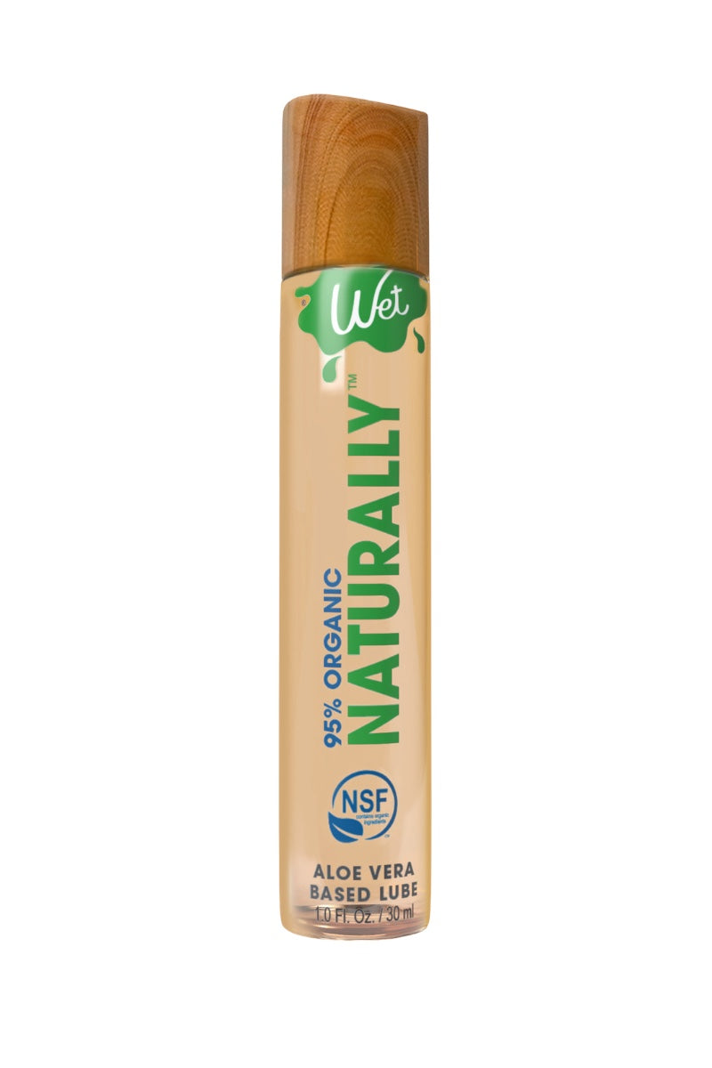 Naturally Aloe Vera Based Lube - wet