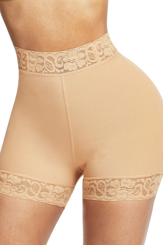 No Rolls Shaping Shorts - Beige