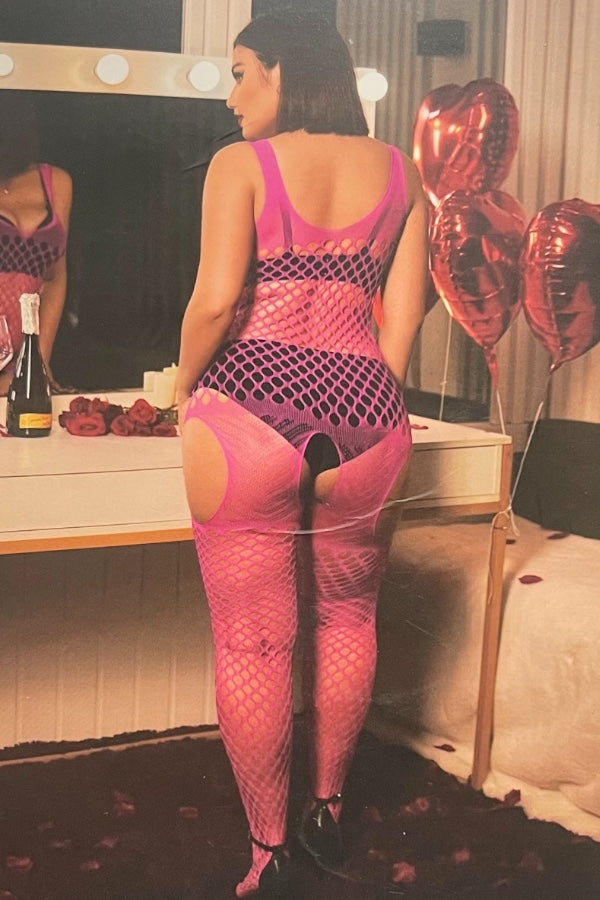 Open Fishnet Bodystocking