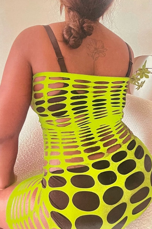 Cutout Rhinestone Tube Dress