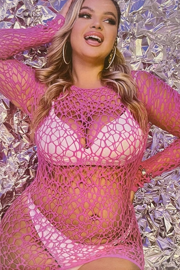 Web Long Sleeve Dress