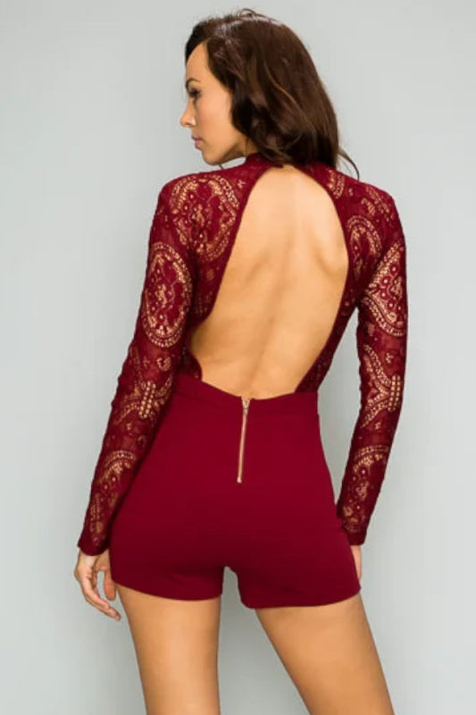 Open Back Crotchet Romper