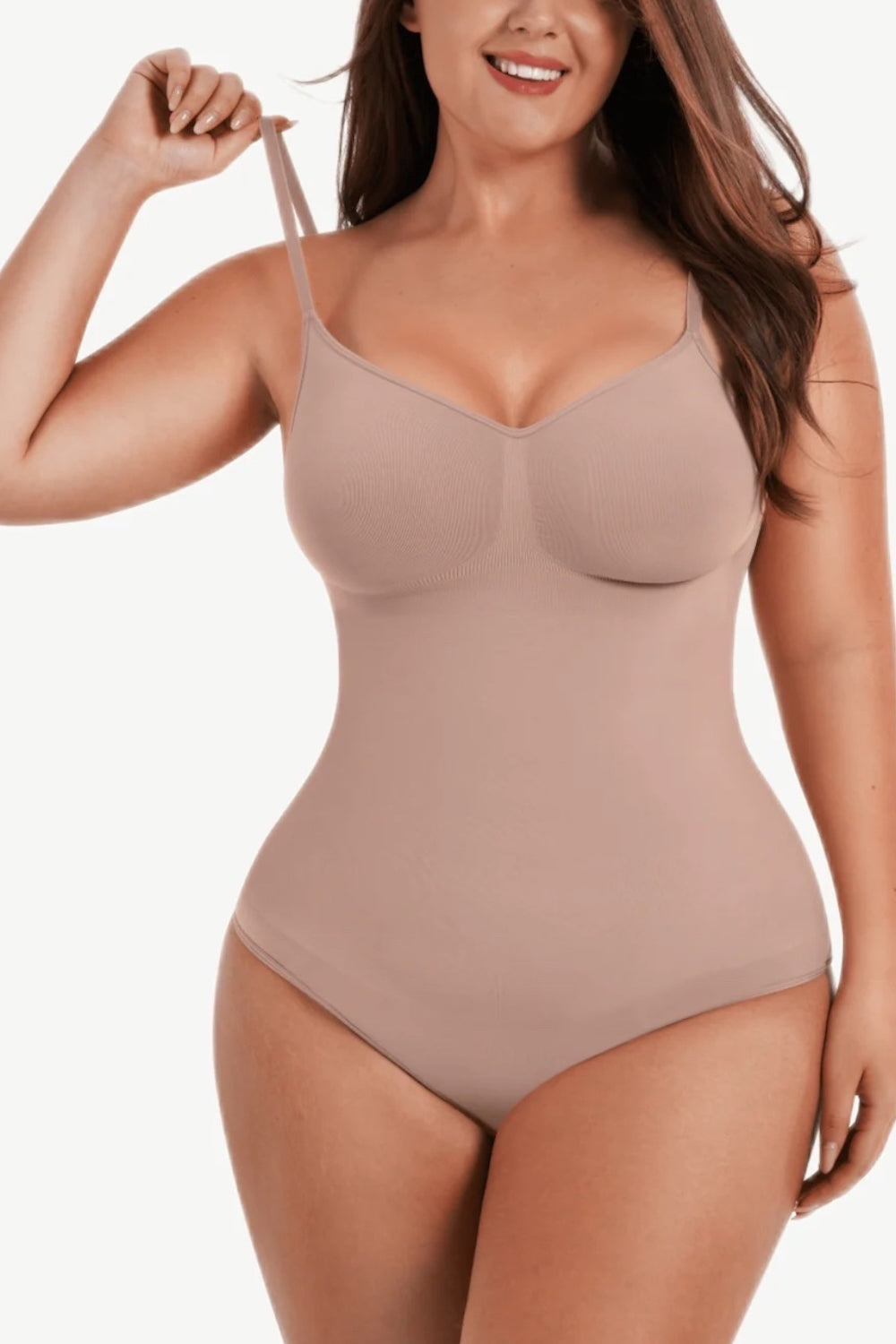 Seamless Shaping Cami Thong Bodysuit
