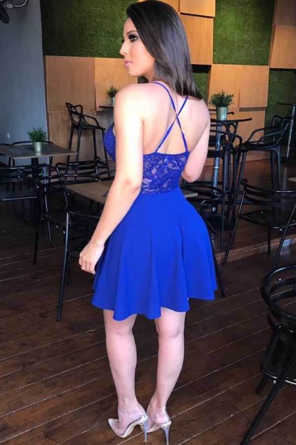Glitter & Lace Fit & Flare Dress