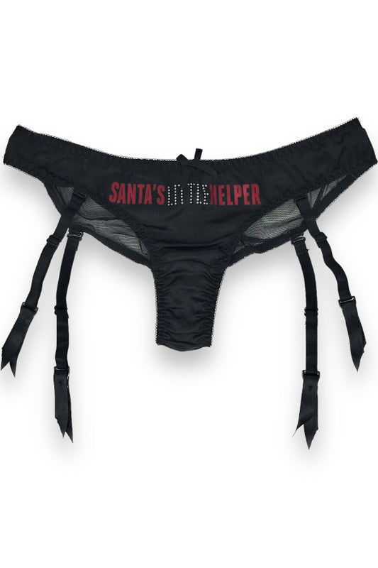 Santas Little Helper Garter Panty