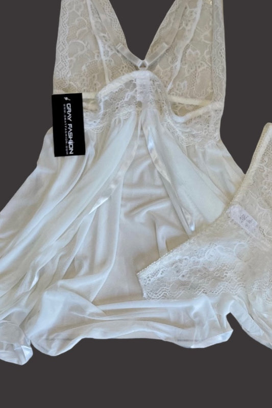 Bridal Lace Babydoll