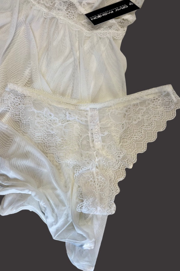 Bridal Lace Babydoll
