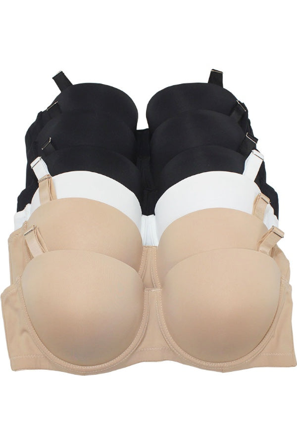 Strapless Demi Lightly Padded Bra
