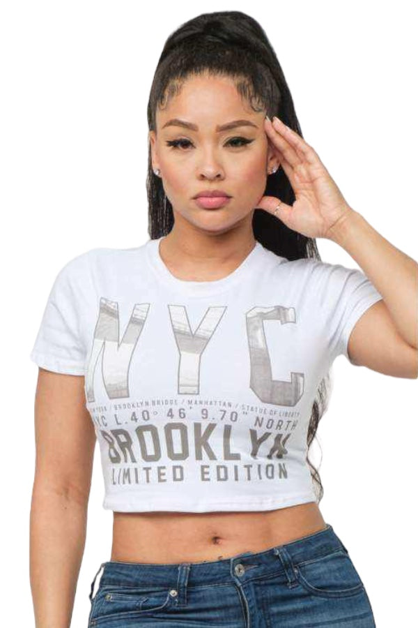 NYC Cropped Tee