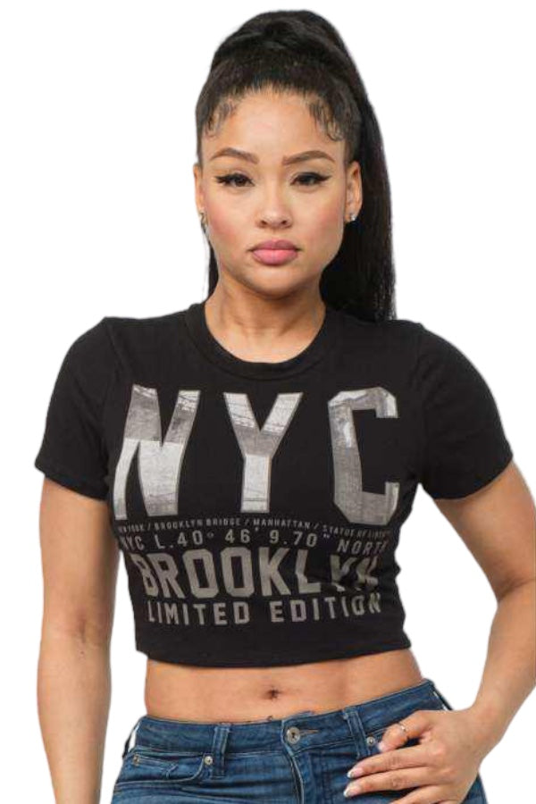 NYC Cropped Tee