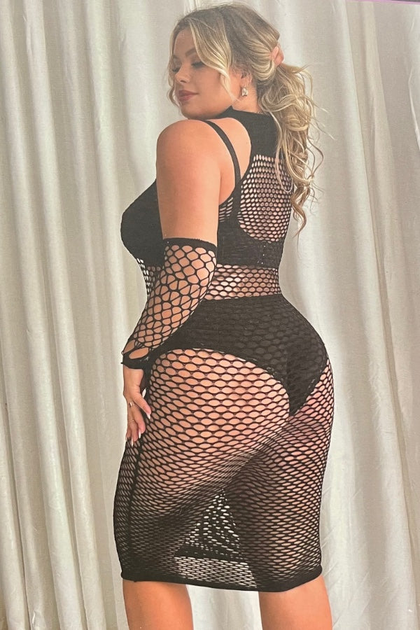 Fishnetize Fishnet Dress