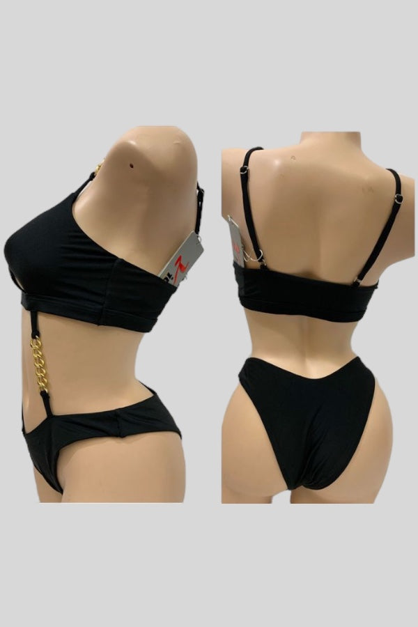 Cut Open Chain Swimsuit