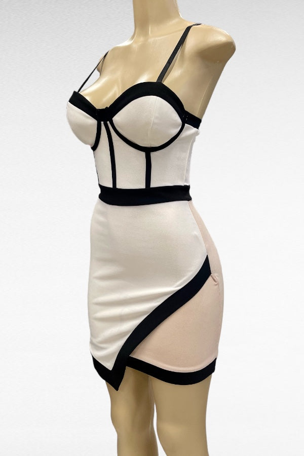 Evening Stroll Color Block Dress