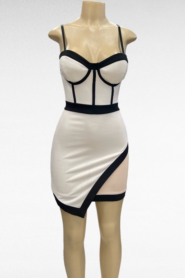 Evening Stroll Color Block Dress