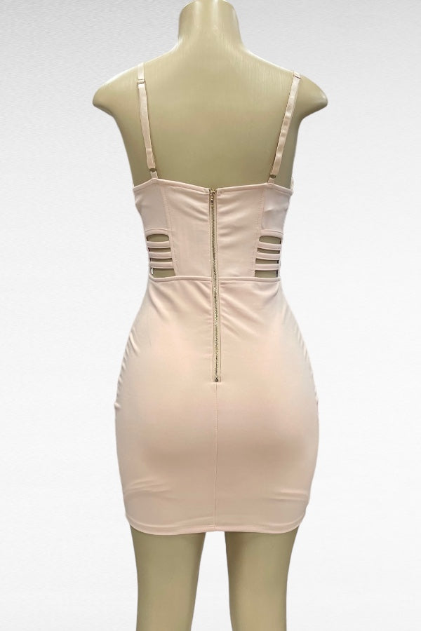 Caged Bustier Bodycon Dress