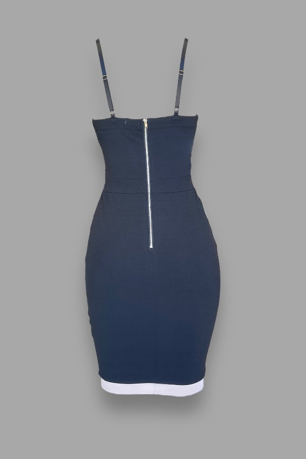 Color Block Bustier Dress
