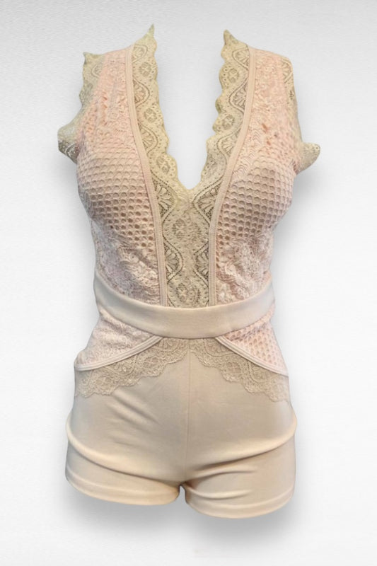 Royal Lace Romper
